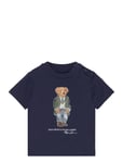Polo Bear Cotton Jersey Tee Tops T-shirts Short-sleeved Navy Ralph Lauren Baby