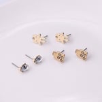 3 Pairs Cartoon Earrings Women Christmas Stud Set Ear Clip Pin As The Picture