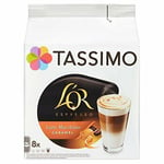 Tassimo L'OR Latte Macchiato Caramel Coffee Pods (Pack of 5, Total 80 pods, 40