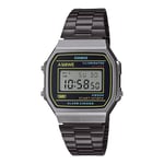 Casio Unisex's Digital Quarz Watch with Stainless Steel Strap A168WEHB-1AEF
