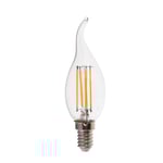 4W LED-ljuskälla kronljus E14 - Flamma glödtråd, 4000K - Kulör : Neutral