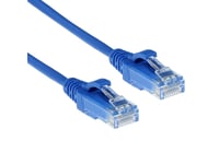 Act Blue 0.15 Meter Lszh U/Utp Cat6 Datacenter Slimline Patch Cable Snagless With Rj45 Connectors