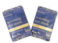 2 X BeautyPro Warming Eye Mask Relaxing Chamomile Self Warming Eye Mask 16g New