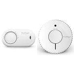 FireAngel FA3820 10 Year Sealed Battery Alarm Carbon Monoxide & FireAngel Optical Smoke Alarm with 10 Year Sealed For Life Battery, FA6620-R (ST-622 / ST-620 replacement, new gen) , White