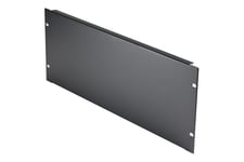 StarTech.com 4U Blank Panel for 19 inch Rack, Rack Mount Blanking Panel for Server/Network Racks & Cabinets, 4RU Rackmount Filler Panel/Spacer/Plates, Solid Panel, Cold-Rolled Steel, Black - 4U Blanking Panel (RKPNL4U) - rackblankningspanel - 4U