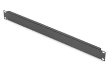 DIGITUS Panneau de recouvrement 19" - 1U - Cache pour armoires réseau & serveur - Cache pour rack - matériel de fixation inclus - Tôle d'acier - laqué à la poudre - Noir