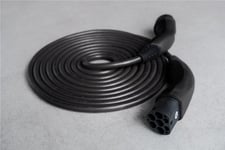 Självdragande Laddkabel Typ 2, Upp Till 22 Kw, 3 M, Svart - Kabellängd 3 M