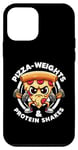 iPhone 12 mini Pizza Weights & Protein Shakes Workout Funny Gym Quotes Gym Case