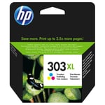 HP 303 XL Tri-Colour Original Ink Cartridge, Single, Instant Ink Compatible