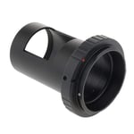 perfk T-ring Spotting Scope Camera Adapter Aluminum for Nikon Digital Cameras + Photography Sleeve M42 Thread Black