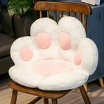 Ensoleille - Coussin de griffe de chat, coussin de siège en peluche doux et mignon, tapis de sol chaud en forme de patte de chat pour le canapé de