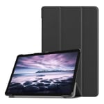 Samsung Galaxy Tab A 10.5 T595-T590 skyddsfodral plast silikon stående - Svart Svart