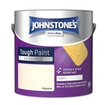 Johnstone's - Washable Paint - Magnolia - Matt Finish - Emulsion Paint - Highly Durable - Stain Resistant - Non Toxic & Low Odour - 12m2 Coverage per Litre - 2.5L