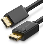 UGREEN Câble DisplayPort mâle vers DP 1.2. Supporte 4K 60Hz 2K 144Hz PC Carte Graphique Écran (3M)
