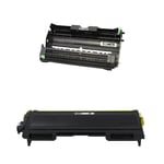 Toner & Drum fits Brother DCP-7010 Printer DR2000 Unit Black Compatible Laser