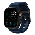 Nomad Apple Watch Series 7 45mm Rocky Point Band Atlantic (Svart Hardware)