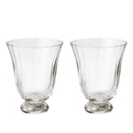 Water glass, 2-pack - trellis clear