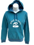New Vintage Nike Athletic Dept Womens Pullover HOODIE Turquoise S
