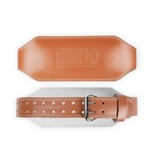 Padded Leather Lifting Belt Brown - 15 cm