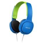 Headphones With Headband Philips (3.5 Mm) Blue For Boys With Cable NEW