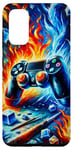 Coque pour Galaxy S20 Manette de jeu Fire And Ice Cool Gamer
