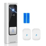 Smart Video Doorbell Camera, WiFi-anslutning, PIR-rörelselarm, Alternativ 1, EU-kontakt