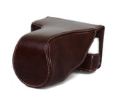 Camera Case for Canon EOS M6 Faux Leather Bag Coffee CC1127c