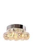 Bubbles Plafond Amber *Villkorat Erbjudande Home Lighting Lamps Ceiling Flush Mount Lights Guld By Rydéns