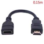 0,15M 1PcHDMI mâle à femelle rallonge câble HDMI protecteur cordon d'extension