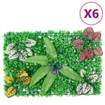 vidaXL Konstväxt växtvägg 6 st grön 40x60 cm -  Gräsmatta & trädgård