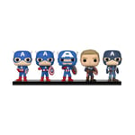 Funko Pop! Marvel: YOTS - 5 Pack Cap Captain America - Disney Standard Characters - Amazon Exclusive - Collectable Vinyl Figure - Gift Idea - Official Merchandise - Toys for Kids & Adults - TV Fans