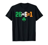 United Ireland 26 + 6 = 1 | Irish Shamrock | United Ireland T-Shirt