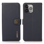 Khazneh Äkta Läder Fodral till iPhone 13 Pro Max - Blå