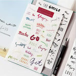8 pc/Pack Stickers Art Word English Words DIY Decoration Stickers Diary Planning Cute Stickers Stationery Products