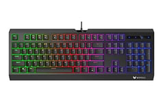Rapoo V52S Gaming Backlit Membrane Keyboard - Black (QWERTY)