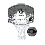 Wilson Mini NBA-Team Basketball Hoop, BROOKLYN NETS, Plastic,28.58 x 24.13 x 1.27 cm; 303 Grams
