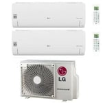 Dual split inverter air conditioner libero smart series 18+18 avec mu5r30 ul0 r-32 wi-fi integrated 18000+18000 - new - LG
