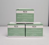 REN Evercalm Global Protection Day Cream 3x 15ml Sensitive Skin Vegan