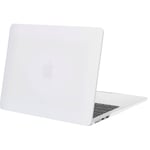 Apple 15 MacBook Air 2023-2024 Matte Rubberized Hard Shell Case Cover - Matte White, For Models: A2941 M2, A3114 M3