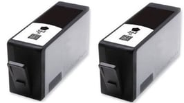 2 364XL Compatible Black INK For HP PHOTOSMART  B110  B210 C309 5510 5515 6510