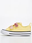 Converse Infant Girls Easy-On Velcro Citrus Glitz Ox Trainers - Multi, Multi, Size 9 Younger