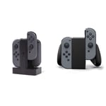 PowerA Charging Station for Nintendo Switch Joy Con Controllers - Nintendo Licensed & Joy-Con Comfort Grip for Nintendo Switch - Black