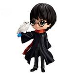 QposketBanpresto - Wizarding World Harry Potter Figurine, Figurine de Collection Harry Potter II avec Hedwige 14 cm - BP35894P, Multicolore