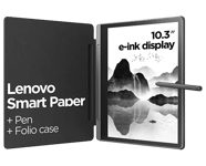 Lenovo Smart Paper 4GB 64GB Wifi - Storm Grey + Pen & Folio Rockchip RK3566 Processor 1.80 GHz , Android, 64 GB eMMC 5.1 - ZAC00004GB