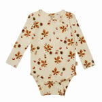 Petit Piao Body L/S Printed Chestnut