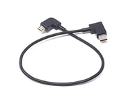 System-S Câble micro USB vers 3.1 type C coudé 25 cm - sens de charge micro USB vers type C
