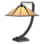 Elstead Lighting - Pomeroy 55cm - Tiffany lampor - Brons/gul