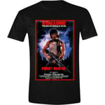 PCMerch Rambo - First Blood Poster Men T-Shirt Black (S)