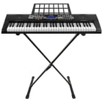 Max KB3 Full Size Electronic Keyboard 61 Key Digital Piano Organ with Stand Musical instrument Set