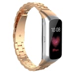 Samsung Galaxy Fit stainless steel watch band - Rose Gold